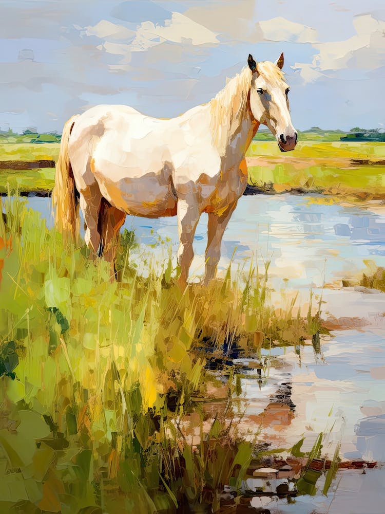 Horses Painting In Prince Edward Island, Canada 1