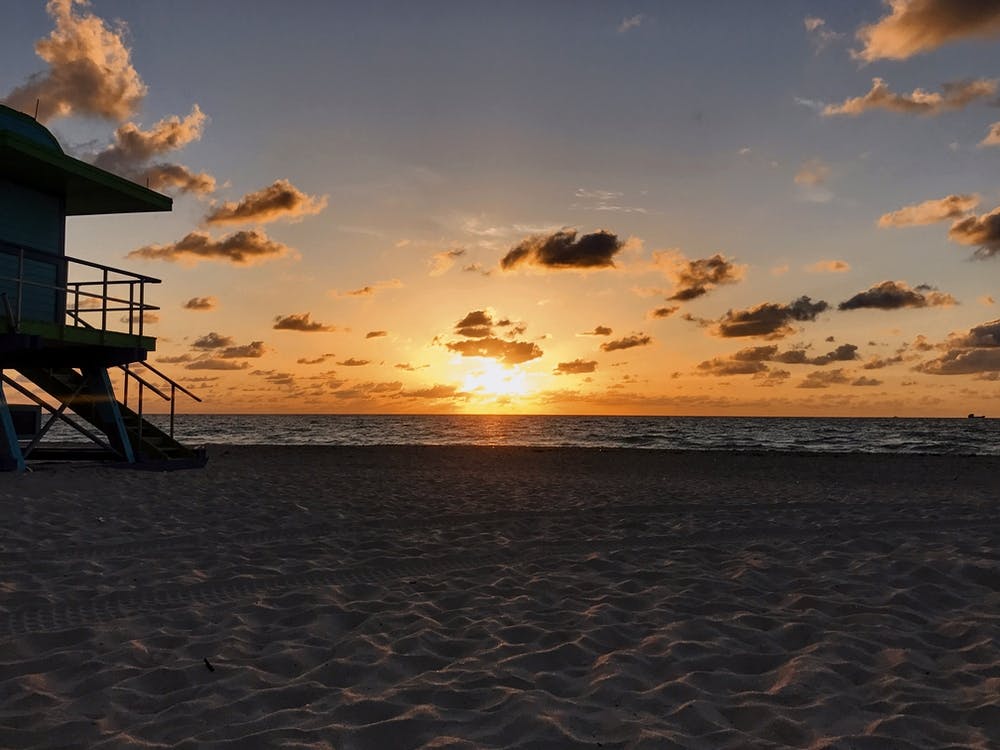 Sunset At South Beach MIami