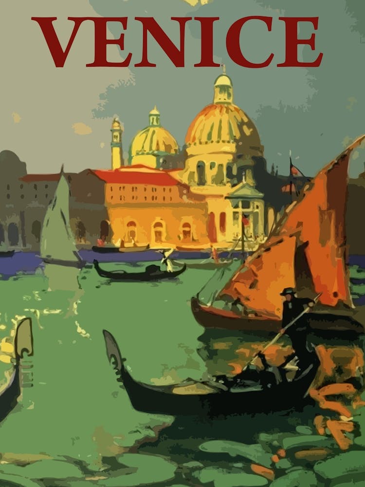 Sailing Boats In Venice, Italy