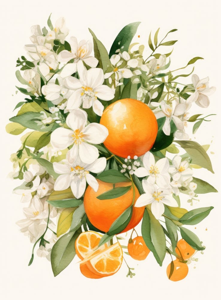 Oranges And Flowers 5