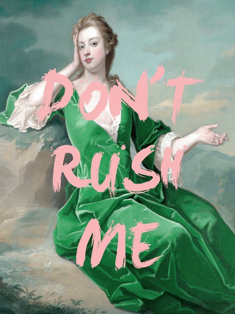 Dont Rush Me Grünes Kleid