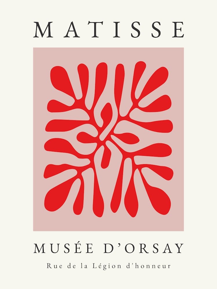 Matisse Print in Red 1