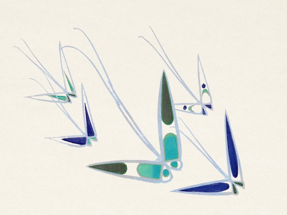 Butterfly Print, Kamisaka Sekka
