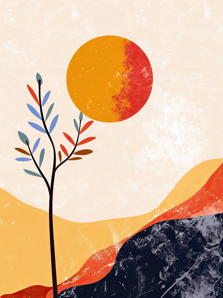 Celestial Reflections In Modernist Form Mid Century Style