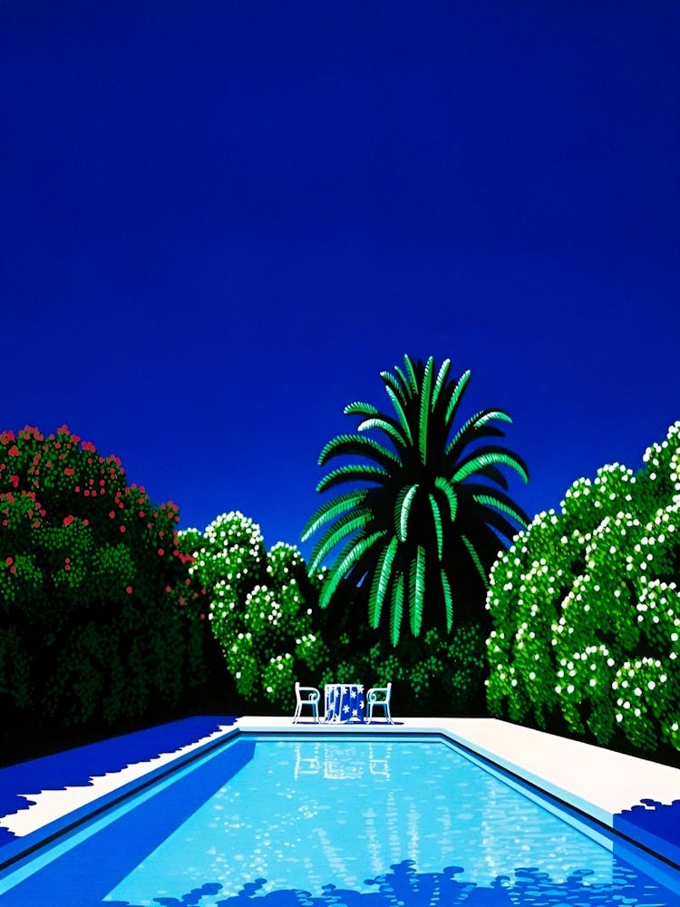 Hiroshi Nagai - Landscape, Swimming Pool