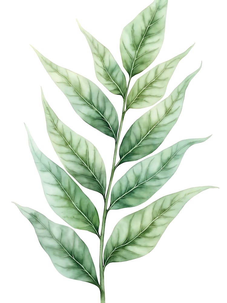 Delicate Sage Green Petals
