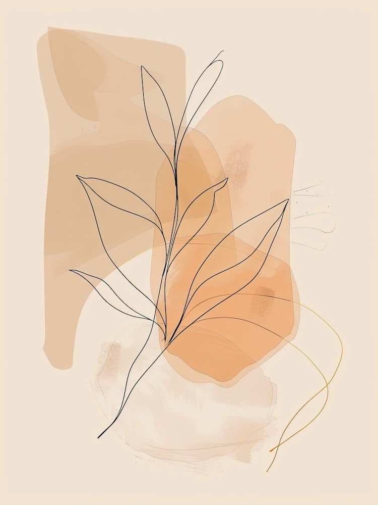 Tokyo Botanical Garden Boho Line Art