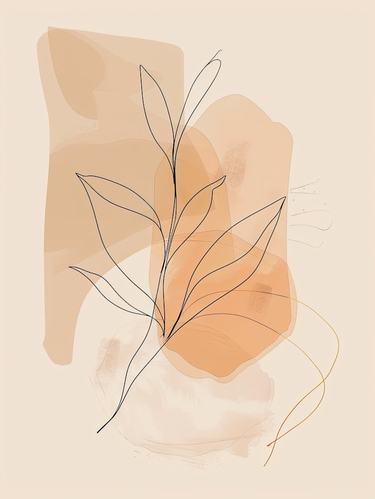 Tokyo Botanical Garden Boho Line Art