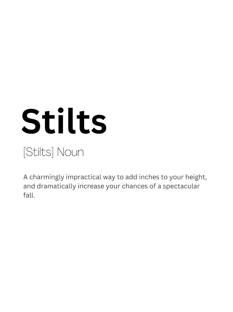 Stilts Definition Meaning