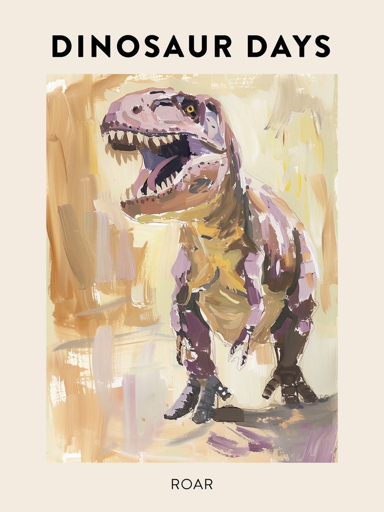 Roar Dinosaur Poster