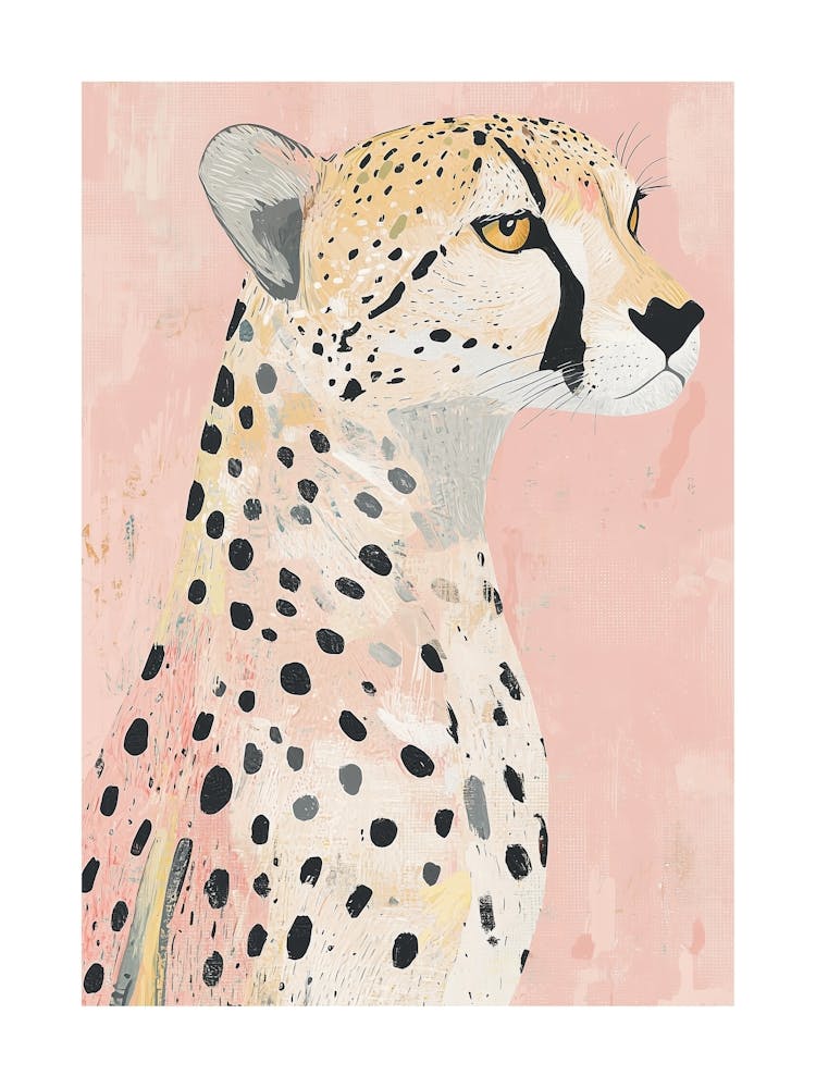 Cheetah Print, Pink Poster