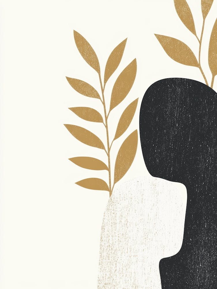 Portrait Of A Woman With Leaves 33