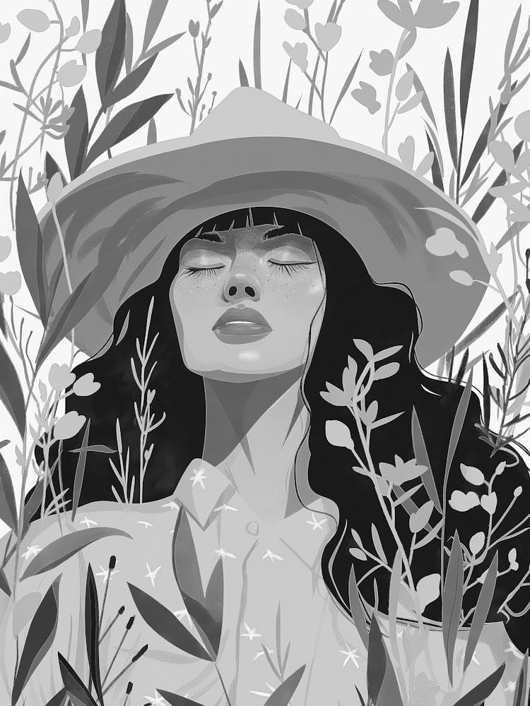 Fille Au Chapeau 2