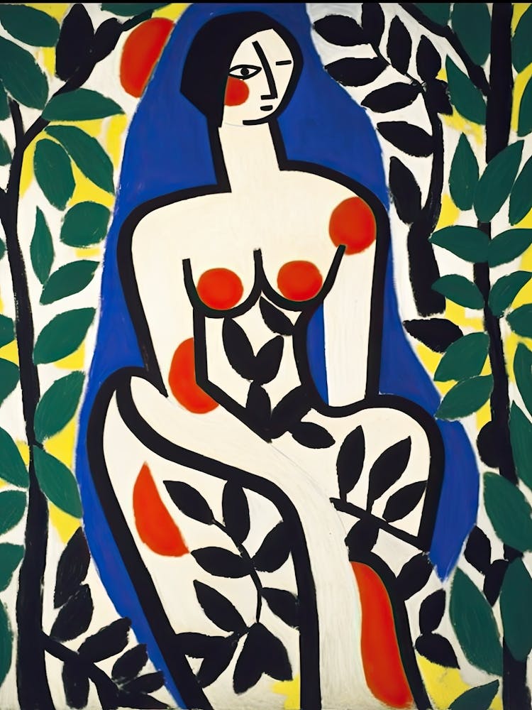 Woman Apples Botanical