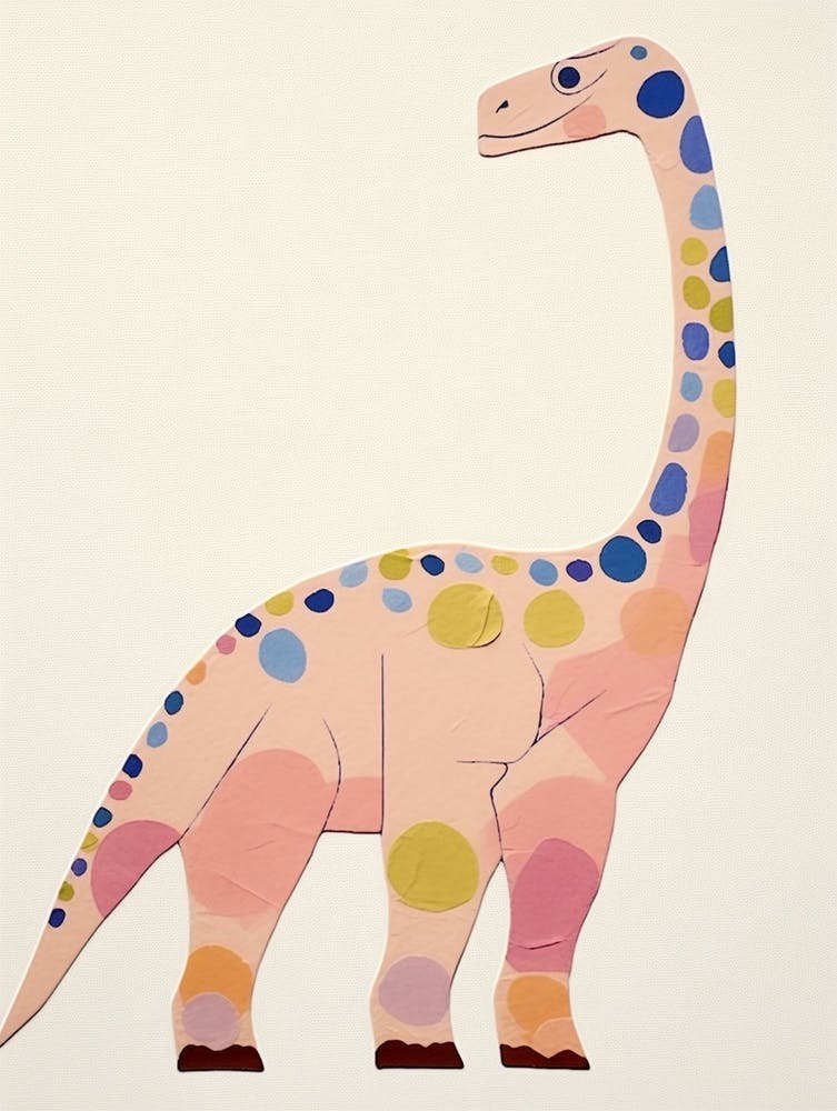 Nursery Dinosaur Art Diplodocus 2