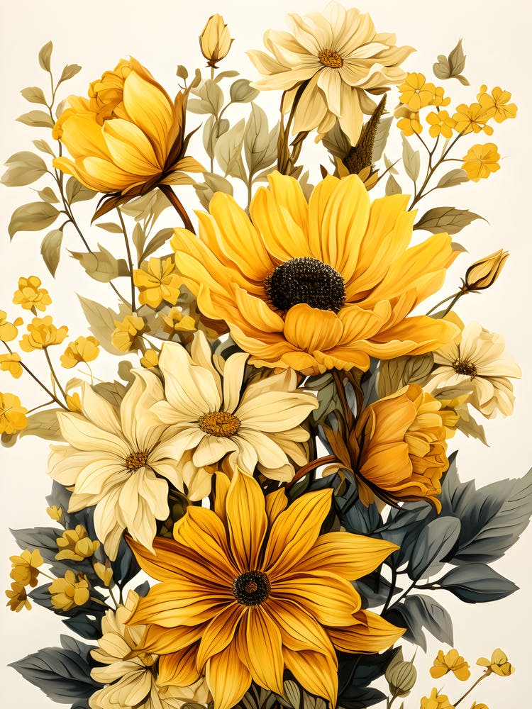 Blooms In Monochrome Timeless Floral Simplicity