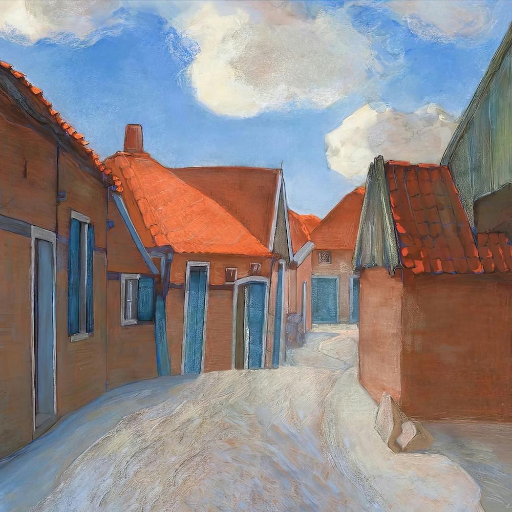 Lappenbrink In Winterswijk Background, Piet Mondrian