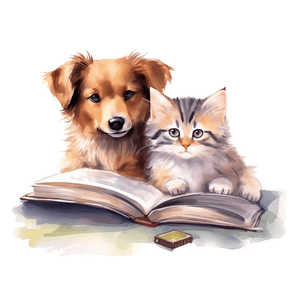 Cat and Dog Friends 16