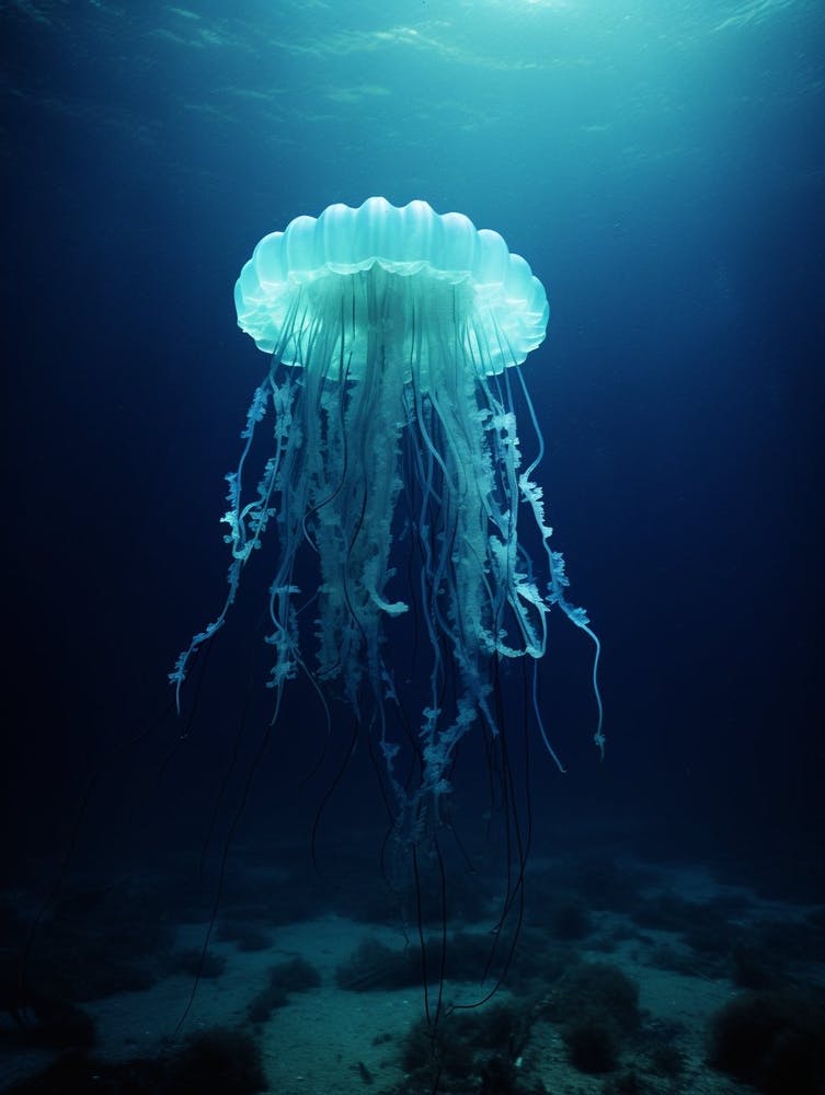 Irukandji Jellyfish Ocean Realistic 3