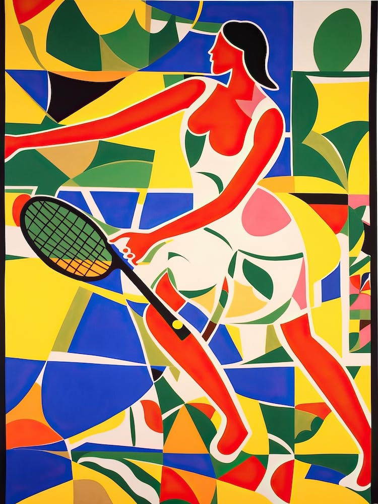 Tennis In The Style Of Matisse 1