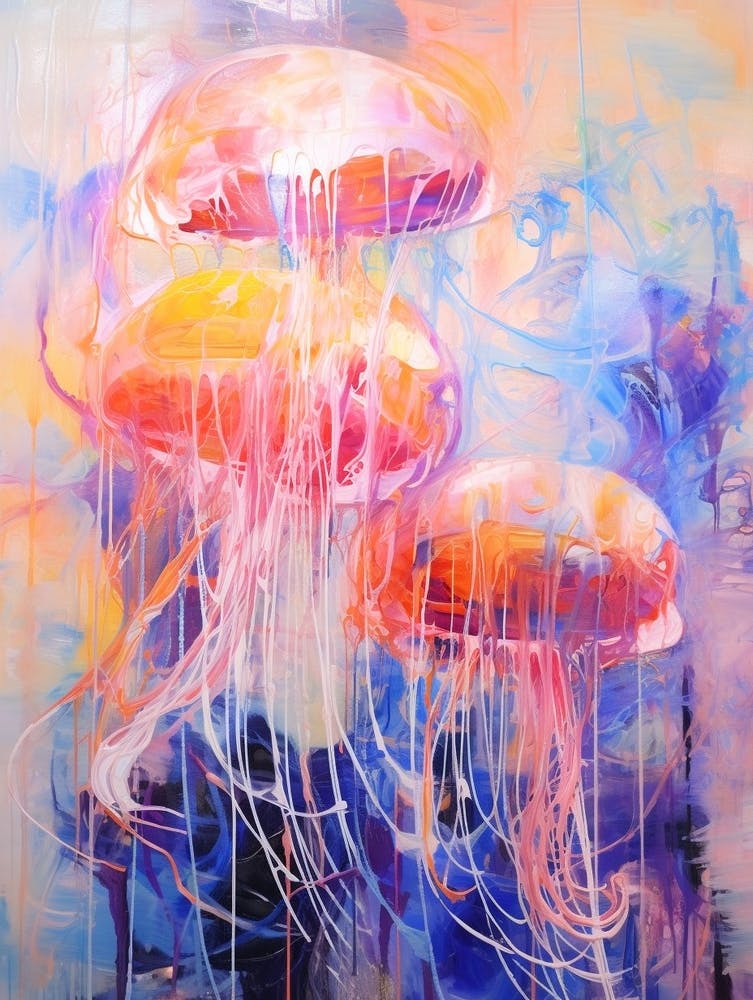 Jellyfish Abstract Expressionism 3