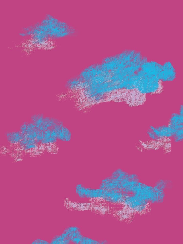 Wolken Auf Einem Rosa Hintergrund