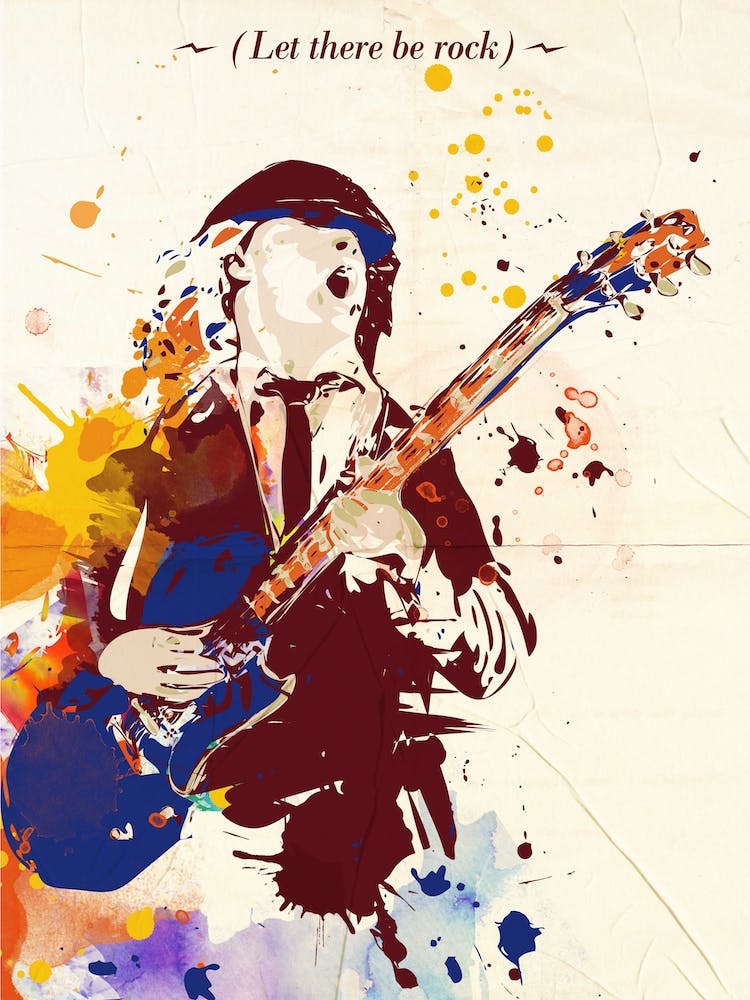 Angus Young Pop Art