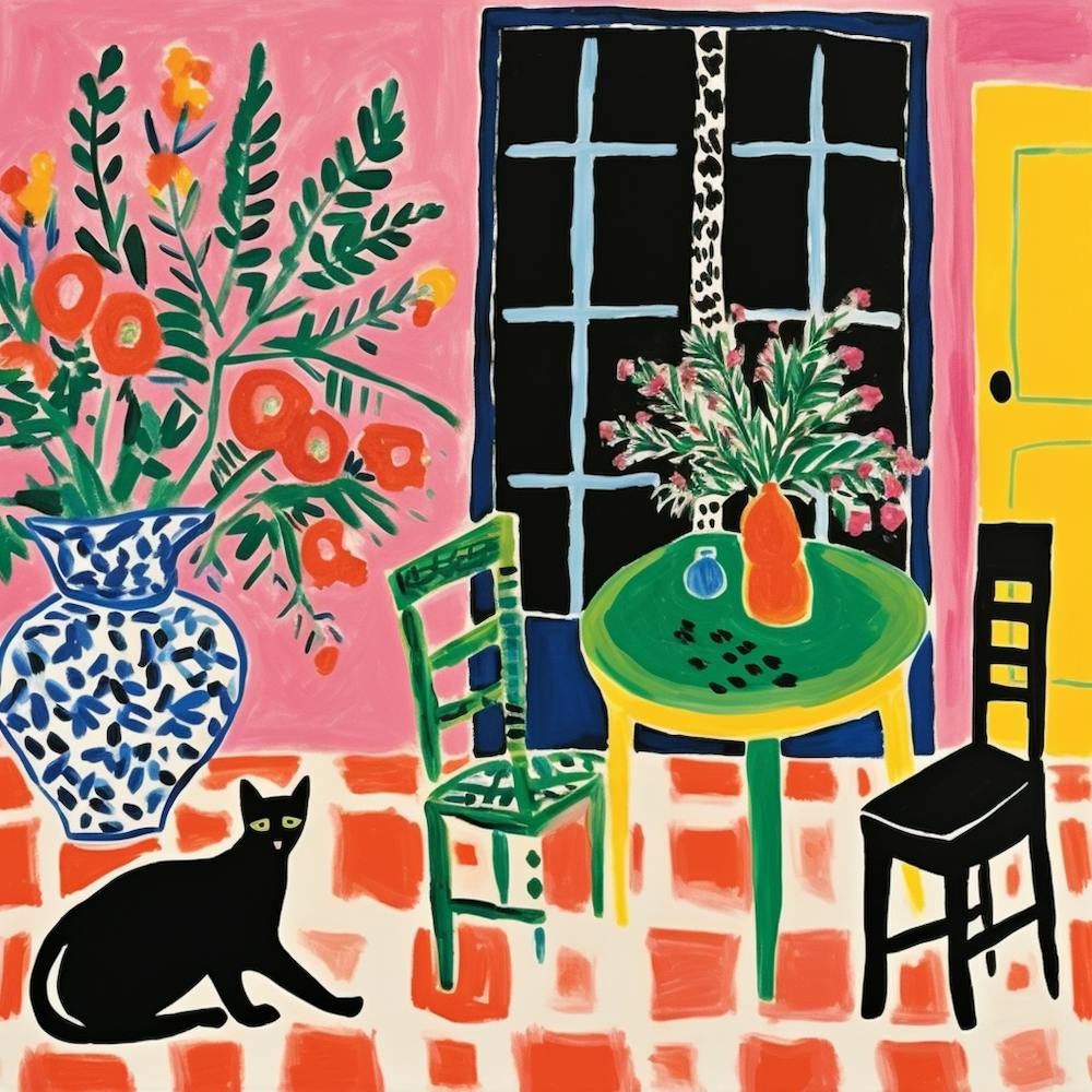 Cat In The Living Room 2