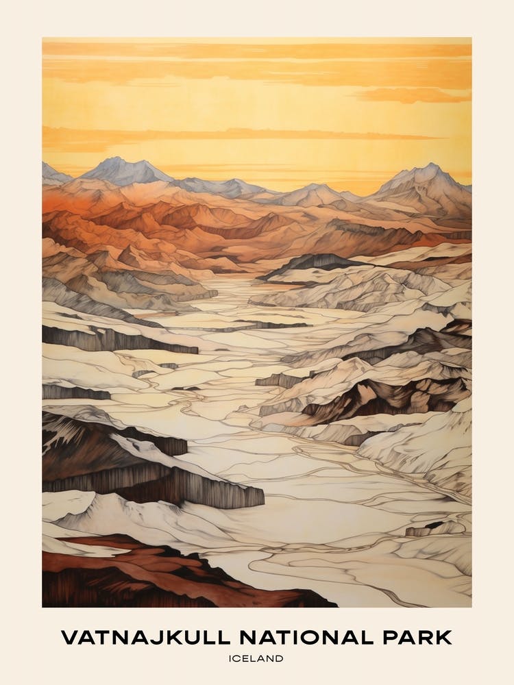 Vatnajkull National Park Iceland 1 Poster
