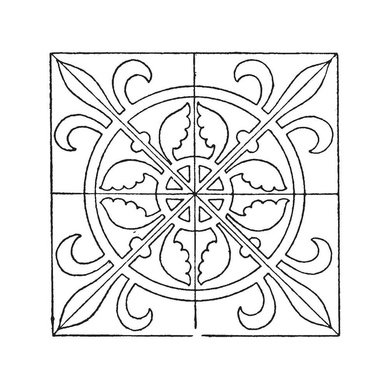 Sketched Boho Tile Art 8