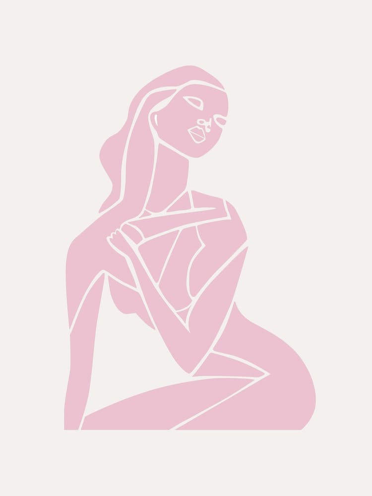 Abstract Pink Figure 1