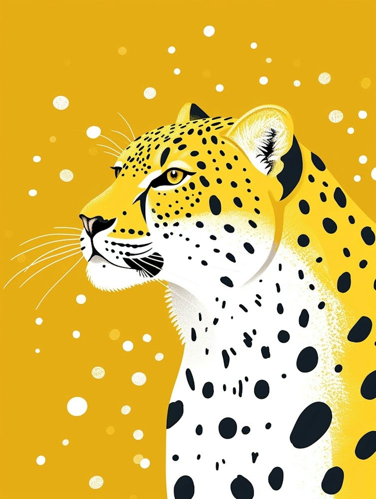 Yellow Snow Leopard
