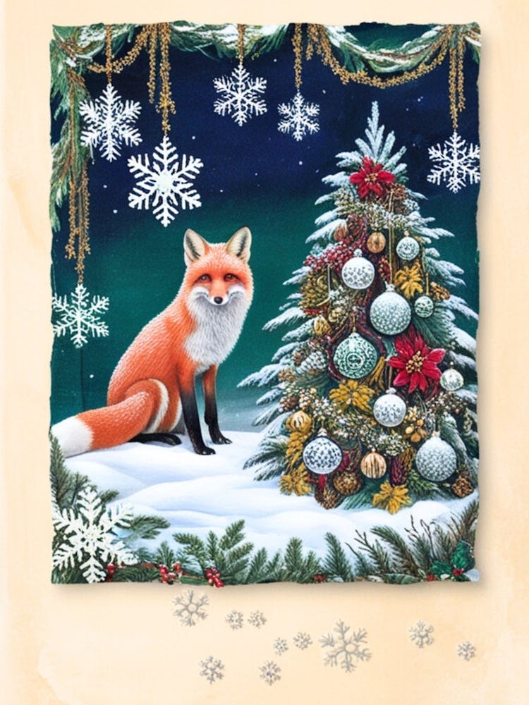 William Morris Christmas Fox 23