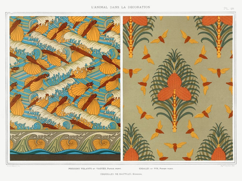 Flying Fish And Waves, Maurice Pillard Verneuil