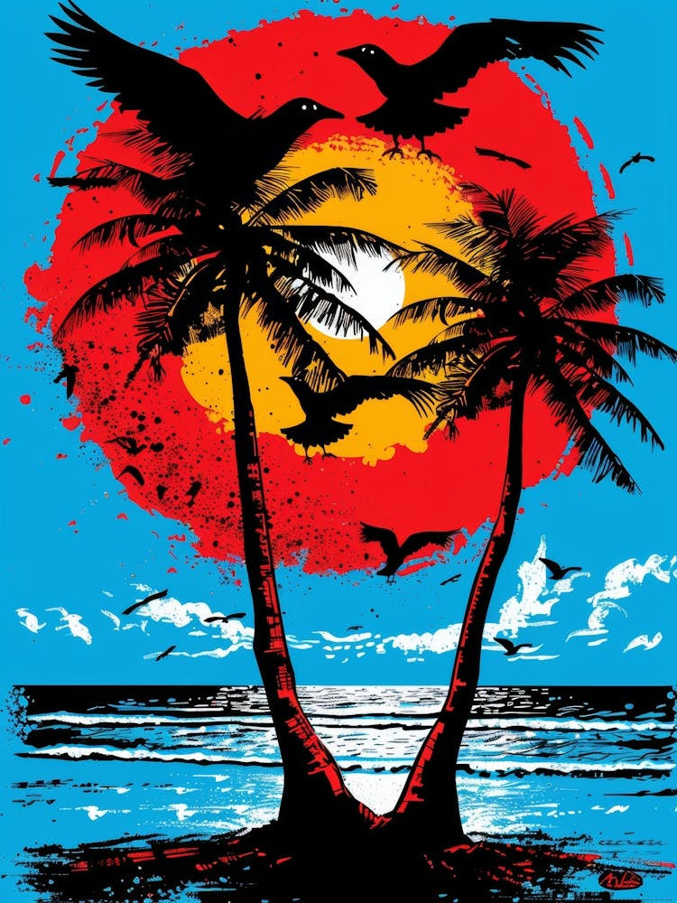 Palm Trees On The Beach 17