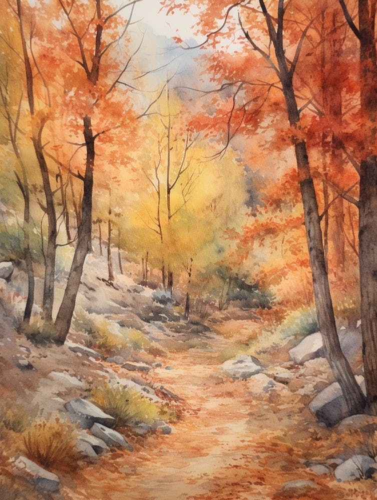 Autumn Forest Landscape The Ziarat Juniper Forest Pakistan