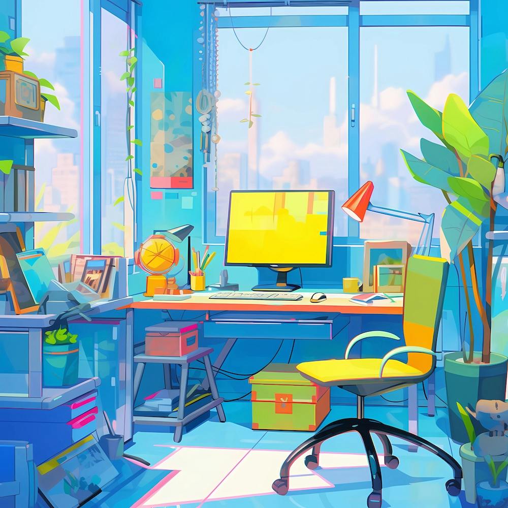 Home office in Japan