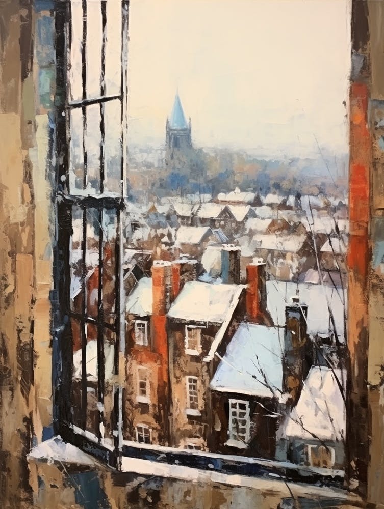 Winter Cityscape Quebec City Canada 1