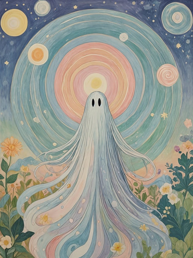 Pastel Ghost In The Garden