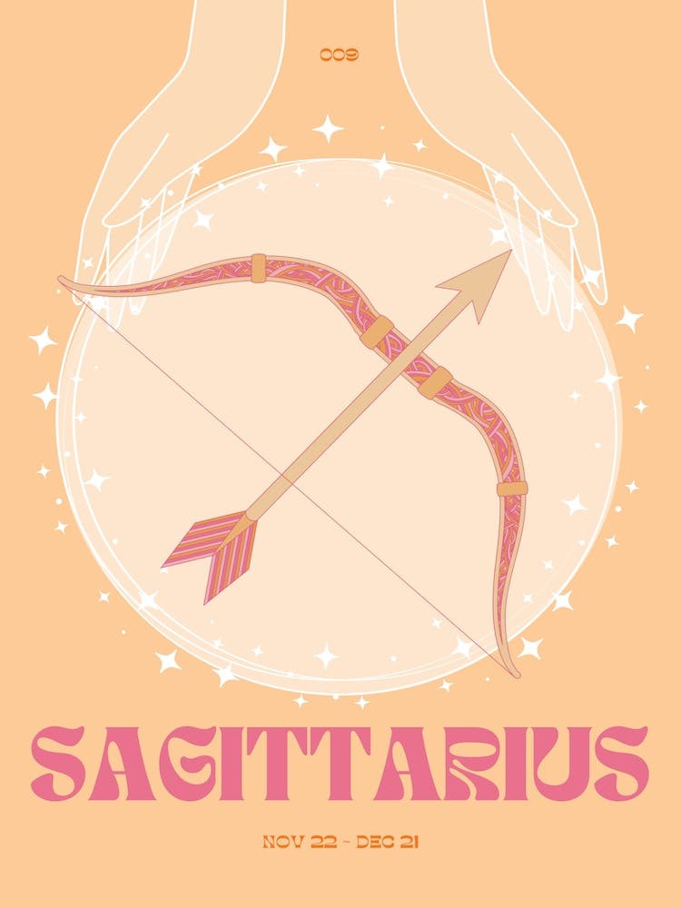 Orange Zodiac Sagittarius