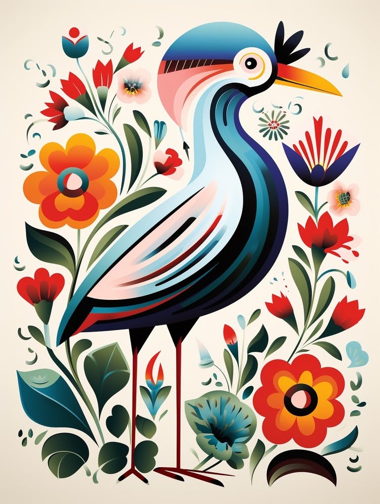 Scandinavian Bird Illustration Albatross 4