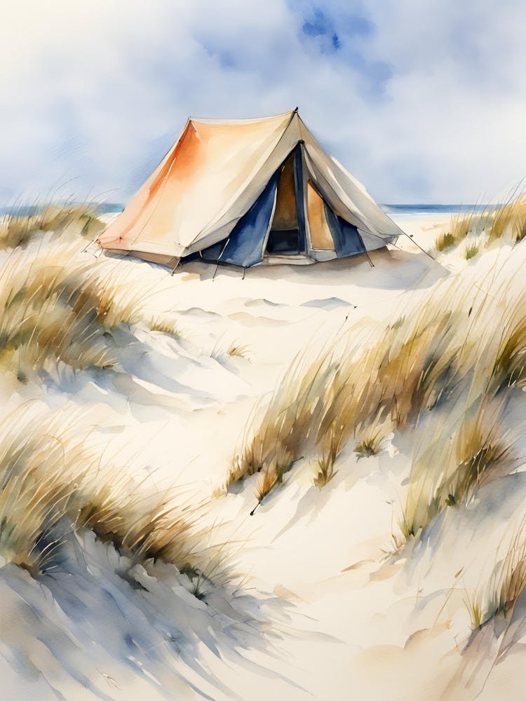 Camping in dunes