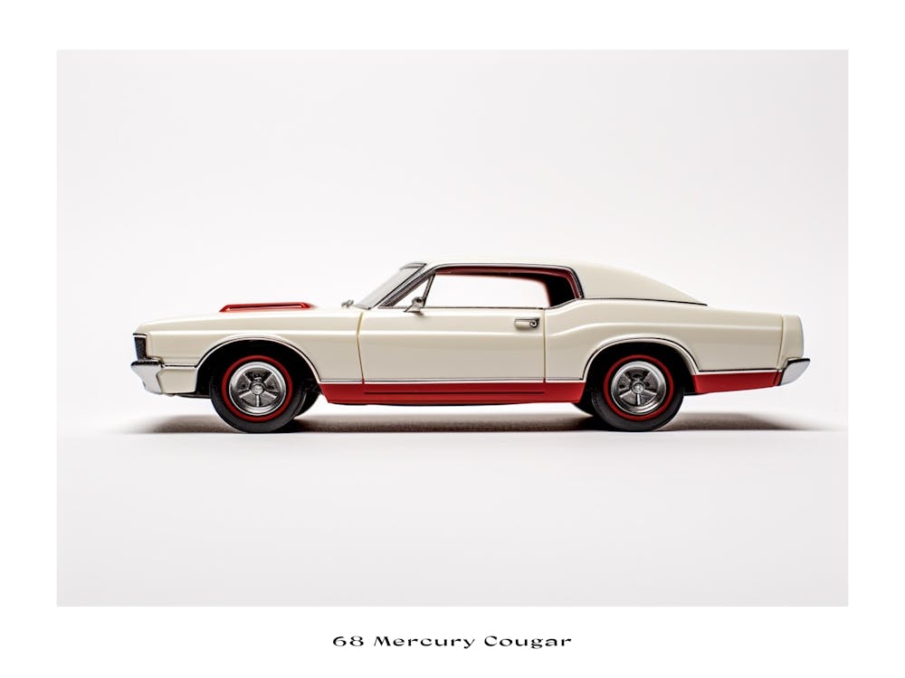 Spielzeugauto 68 Mercury Cougar Poster
