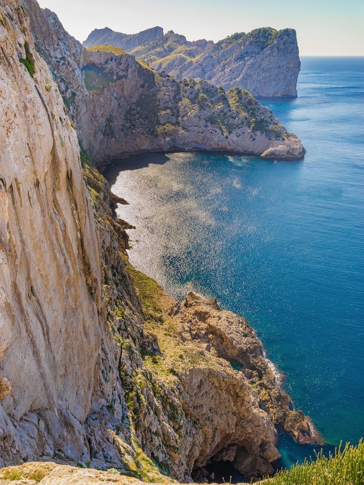 Cap de Formentor on Majorca island, Spain, Rocks and cliffs
