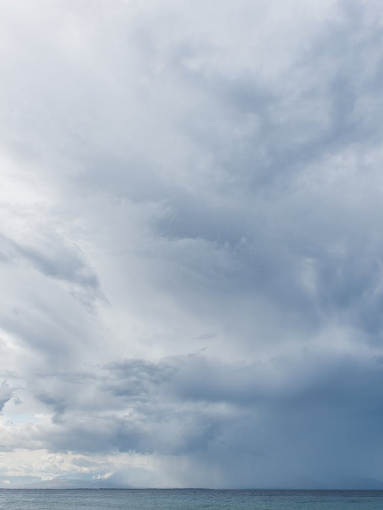 Cloudy Sky Over The Ocean