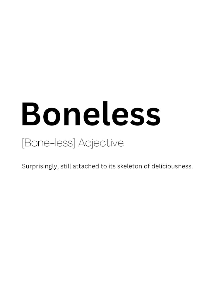 Boneless Definition Bedeutung