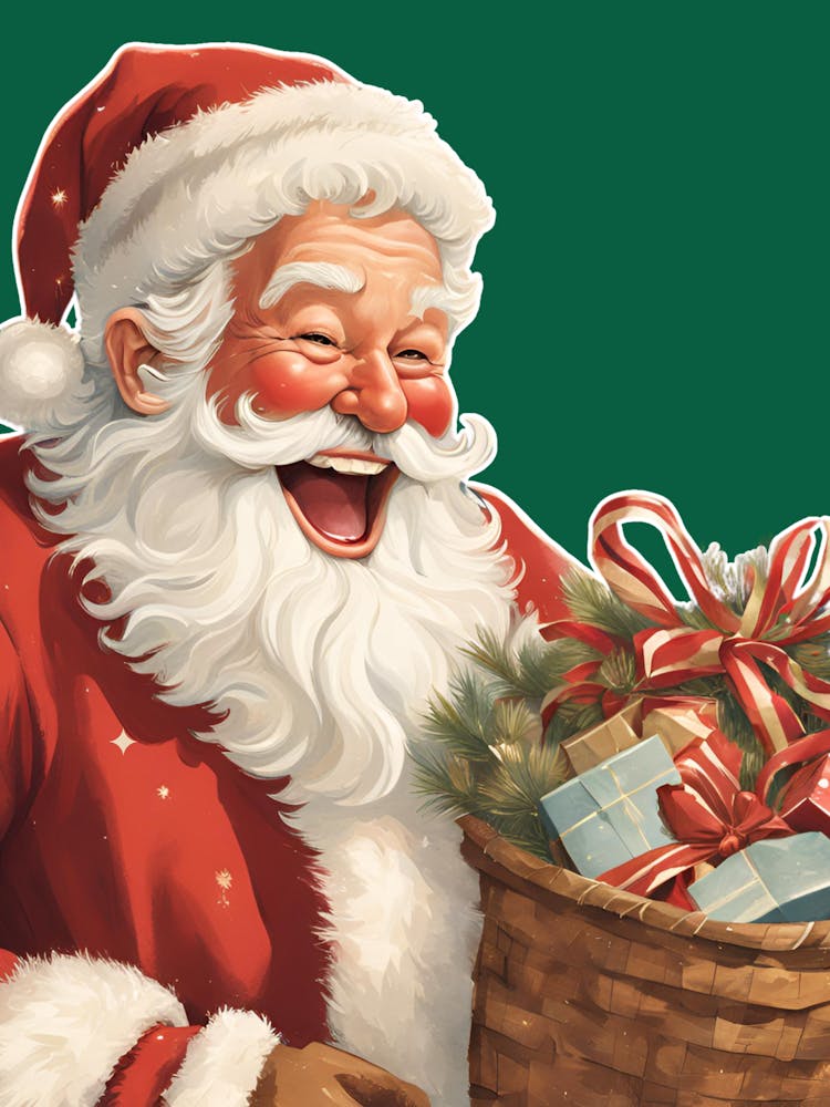 Vintage Weihnachtsmann / Klassischer Weihnachts-Santa