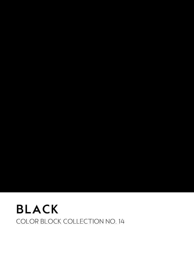 Black Color Block Collection Wall