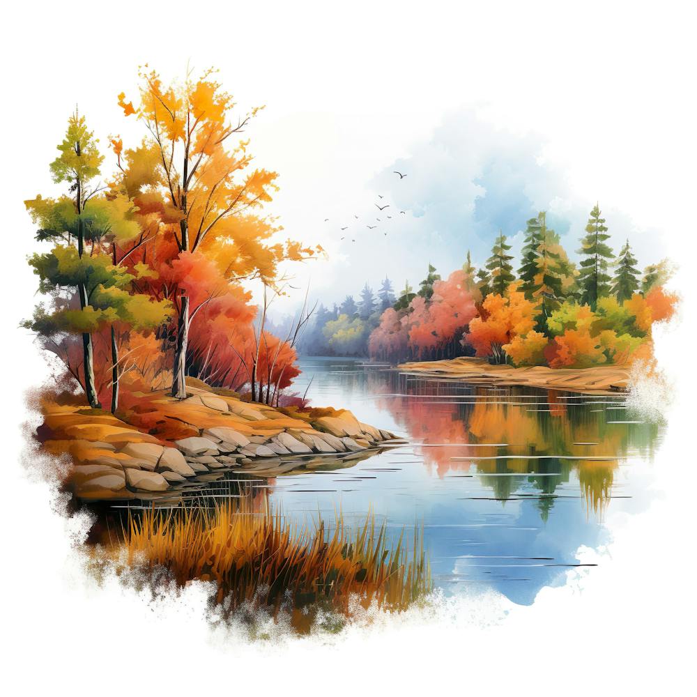 Autumn Landscape Painting 1