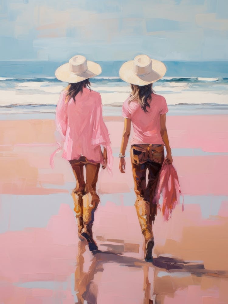 Dorm Cowgirl Western Coastal Art